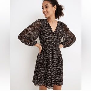 Madewell floral sheer mini dress Medium